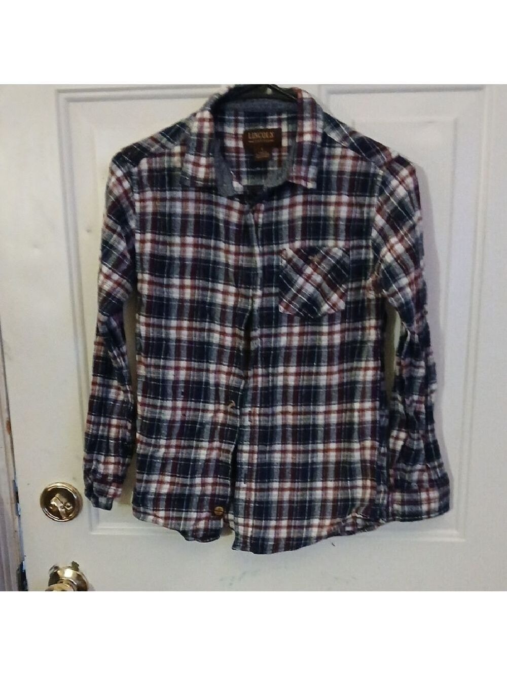 Lincoln Outfitters Plaid Shirt Large - Picture 2 of 6